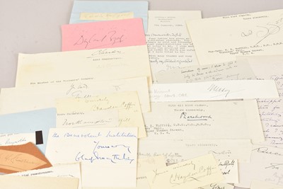 Lot 60 - A collection of 20th Century Signatures