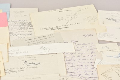 Lot 60 - A collection of 20th Century Signatures