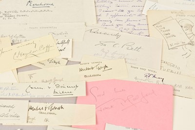 Lot 60 - A collection of 20th Century Signatures