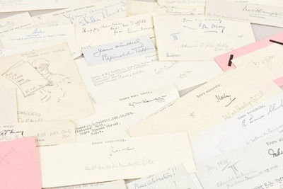 Lot 60 - A collection of 20th Century Signatures