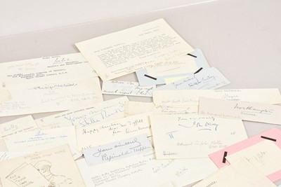 Lot 60 - A collection of 20th Century Signatures