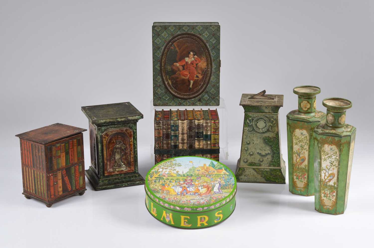 Lot 72 - A collection of eight Huntley and Palmers tins