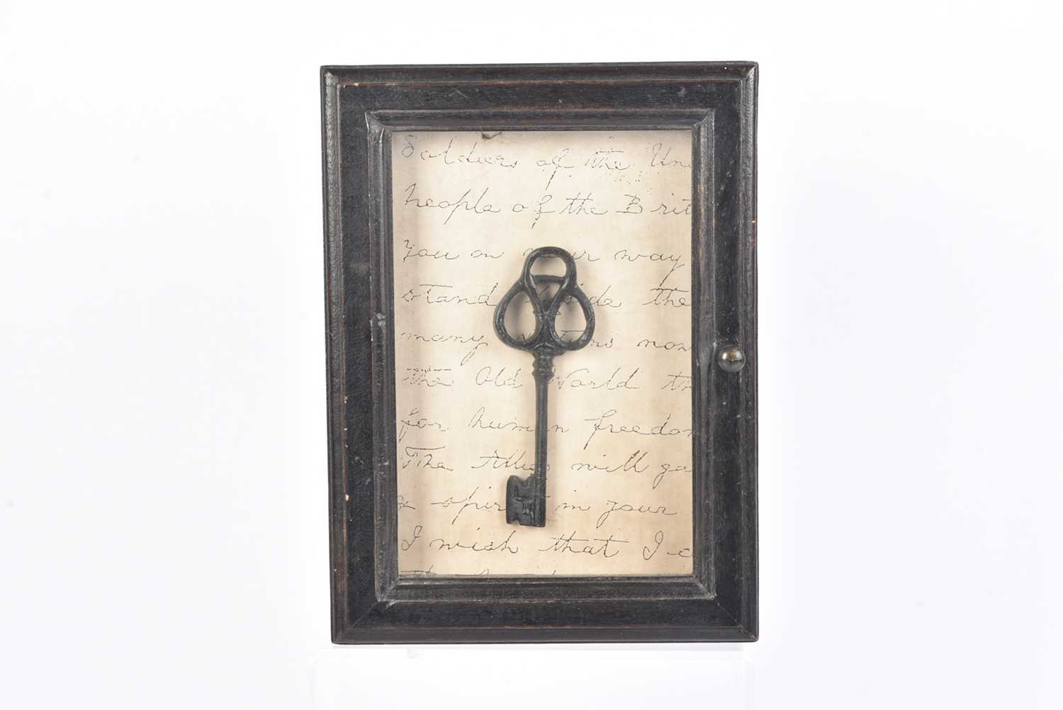 Lot 77 - A Decorative Framed Shadow/Key Box