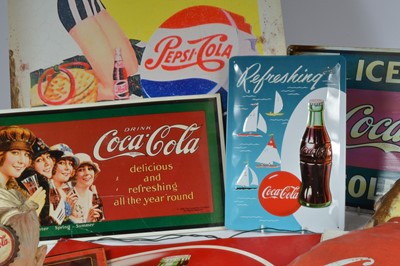 Lot 88 - A collection of Coca Cola and Pepsi advertising items