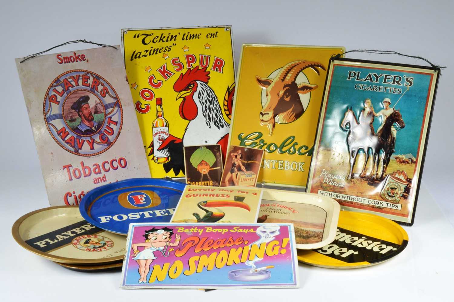 Lot 89 - A collection of eight large advertising signs.