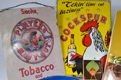 Lot 89 - A collection of eight large advertising signs.