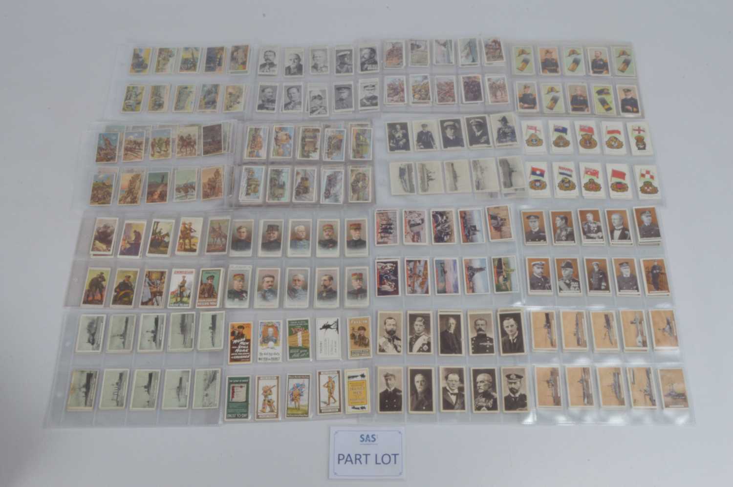 Lot 183 - Military Themed Cigarette Card Sets (41)
