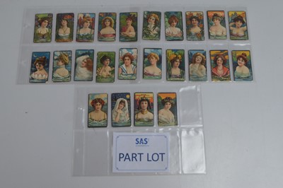 Lot 197 - Actress and Beauties Themed BAT Cigarette Card Sets/Part Set (4)