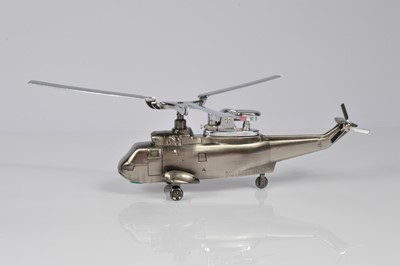 Lot 236 - Four novelty Helicopter table lighters