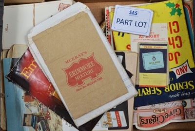 Lot 246 - A large collection of Tabacco advertising items