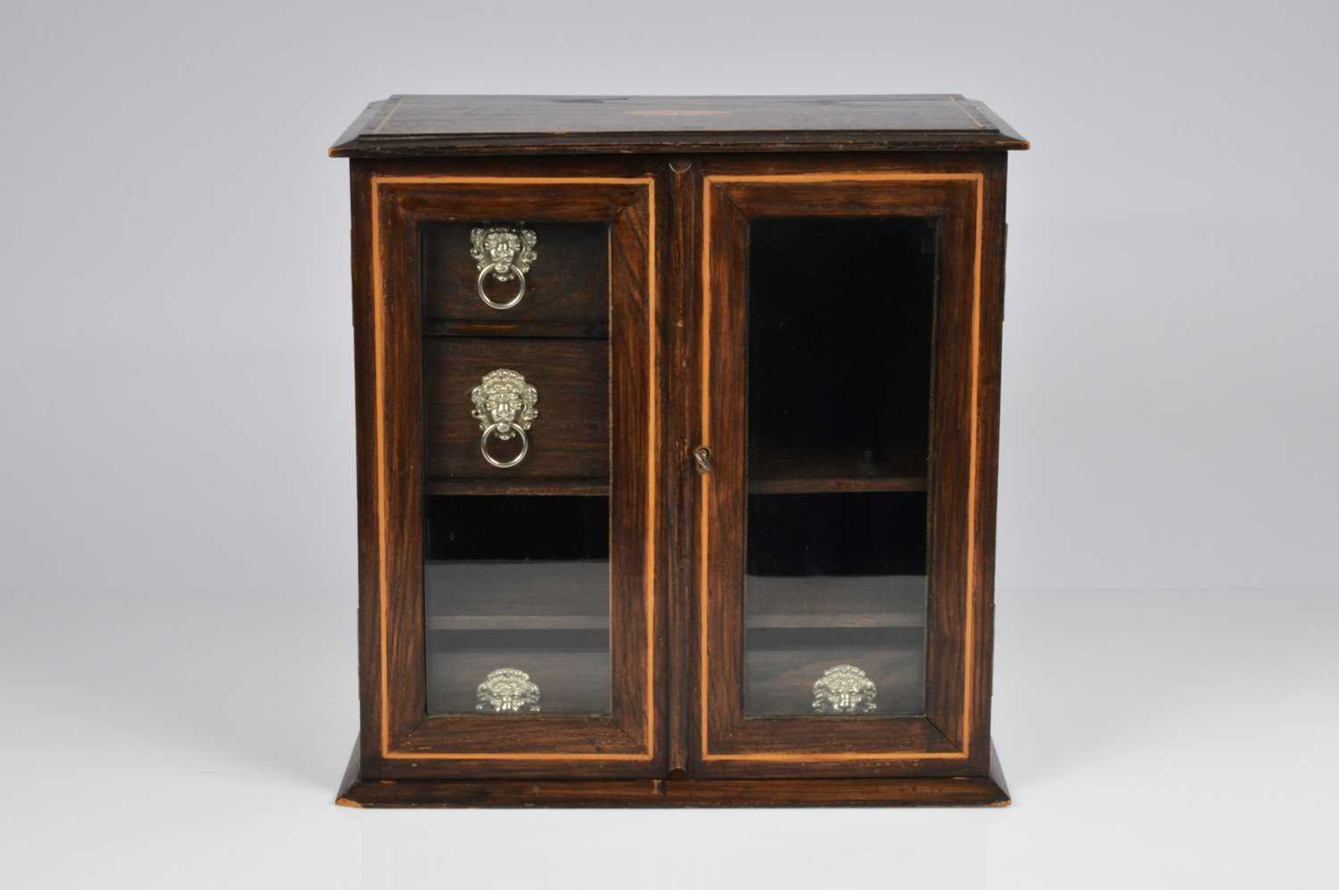 Lot 248 - An antique wooden smokers cabinet