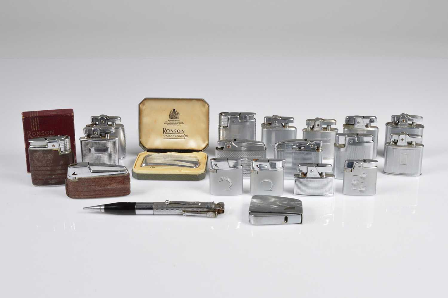 Lot 258 - A collection of Ronson Pocket lighters