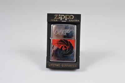 Lot 264 - A set of eight 1996 James Bond Film Zippo Lighters