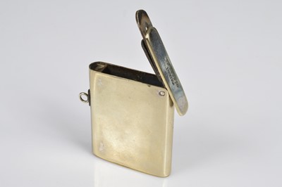Lot 283 - A base metal Trick Opening Vesta Case