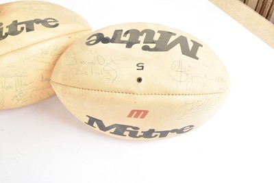 Lot 307 - A small selection of signed Rugby Balls
