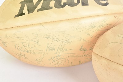 Lot 307 - A small selection of signed Rugby Balls