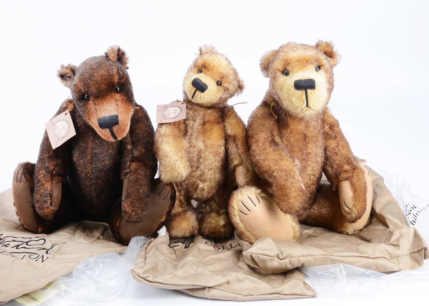 Lot 12 - Three Susan Johnson with Cliff Richard collection teddy bear for Cameo Bears Ltd