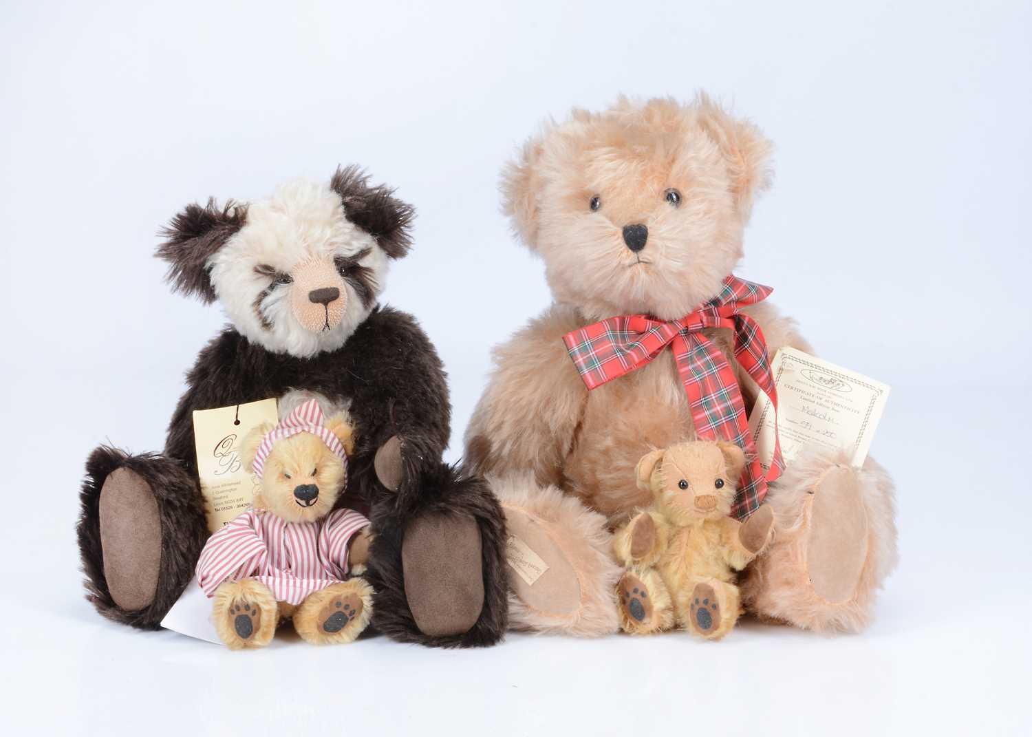 Lot 13 - Four artist and collectors teddy bears