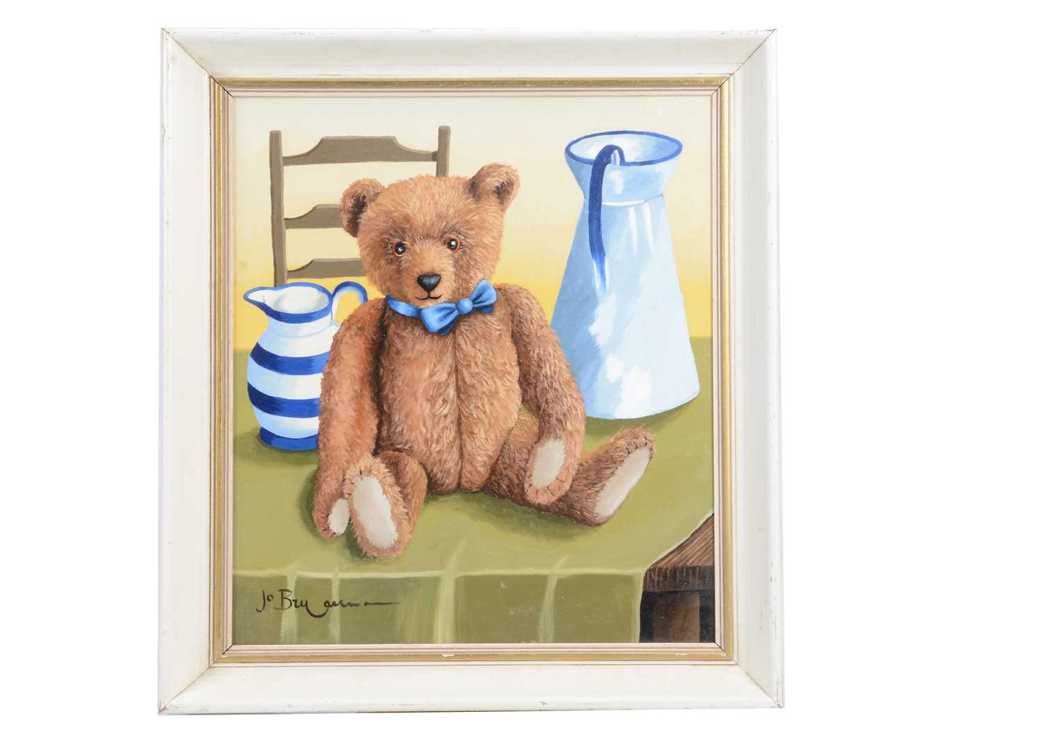 Lot 16 - Bertram Bear in the Kitchen oil on board