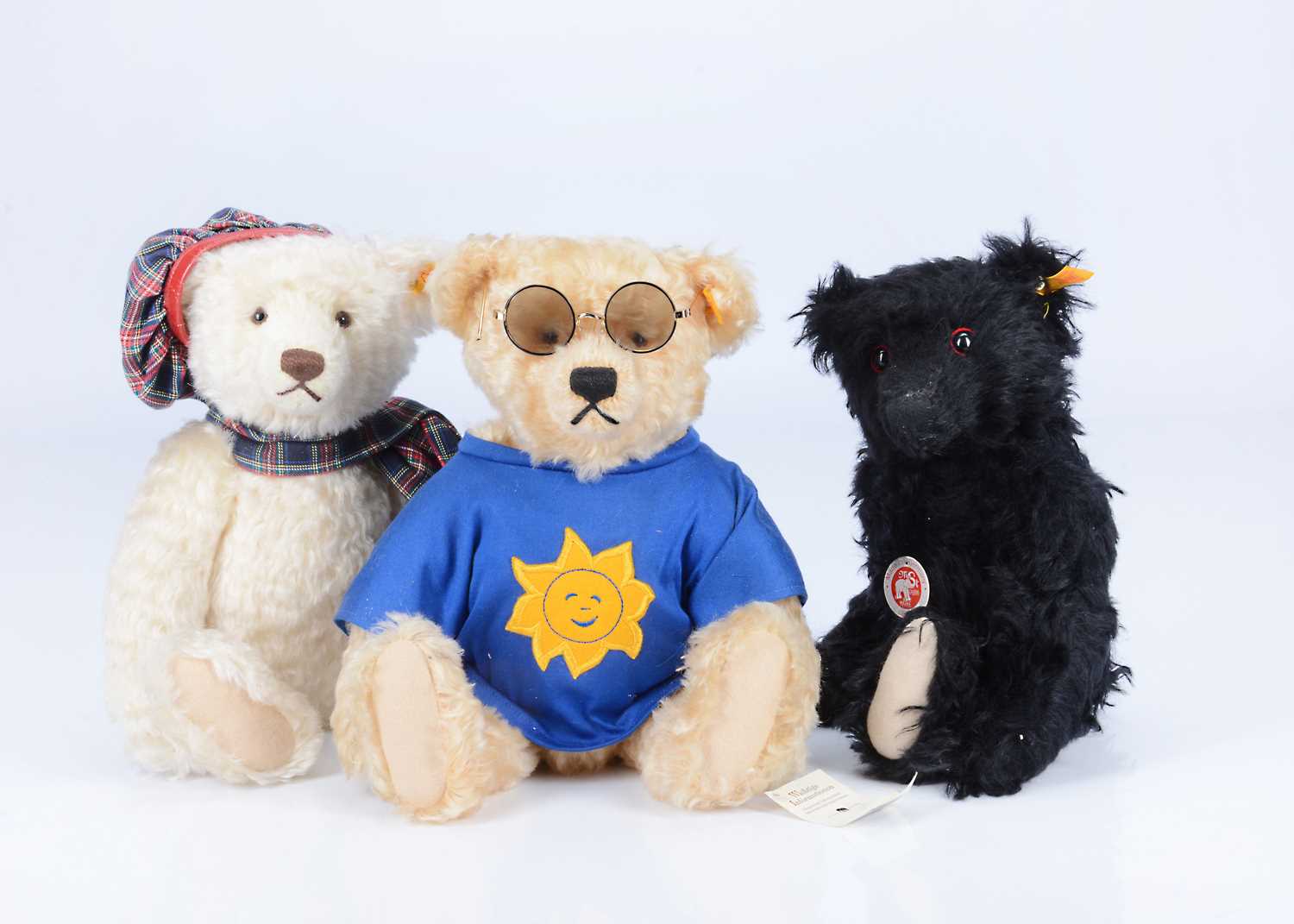 Lot 27 - Three Steiff yellow tag teddy bears