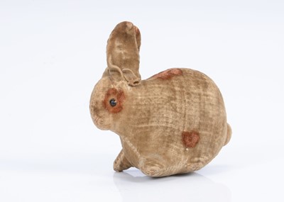 Lot 53 - A Steiff miniature velvet rabbit 1909 -1918