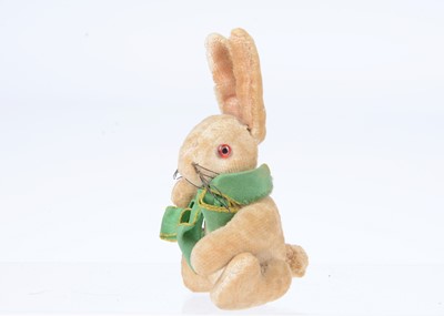 Lot 54 - A  1930s miniature velvet jointed rabbit