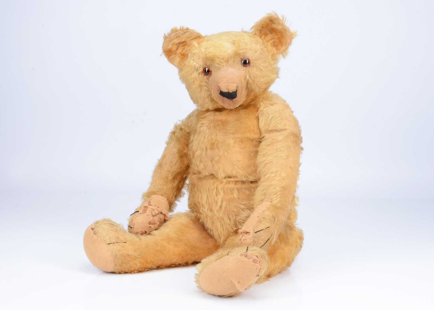 Lot 67 - A large 1930s Chad Valley/Peacocks teddy bear