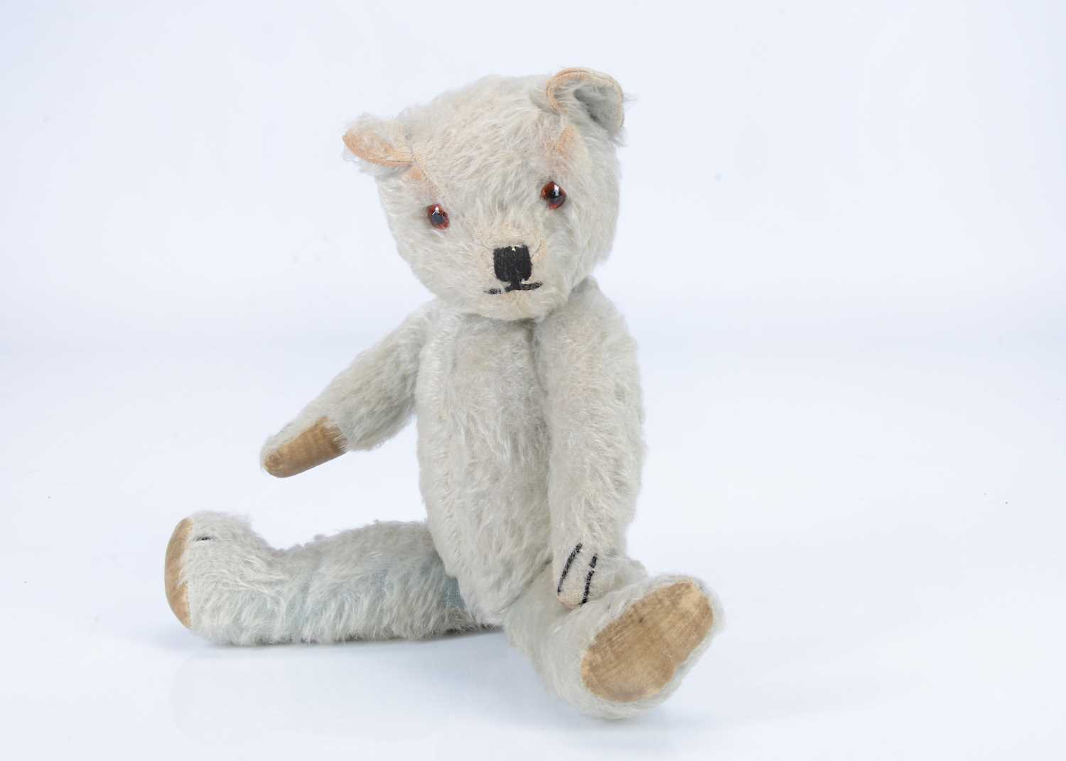 Lot 80 - A post-war British blue mohair teddy bear