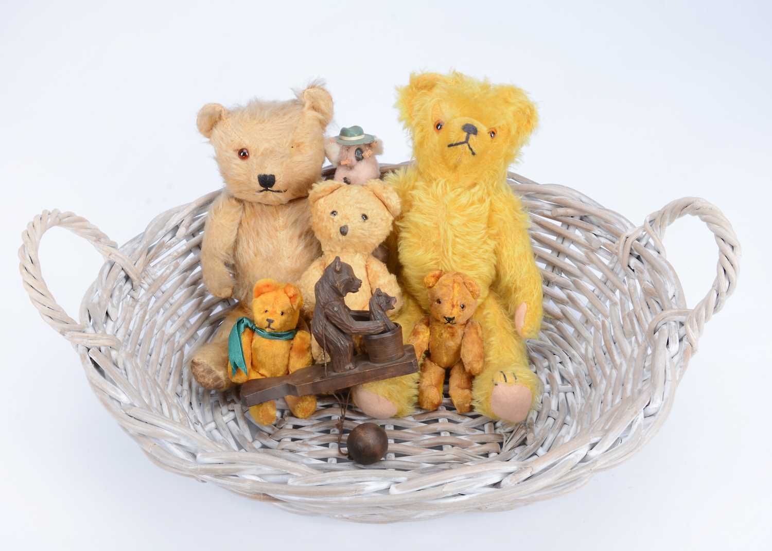 Lot 94 - Five post-war teddy bears