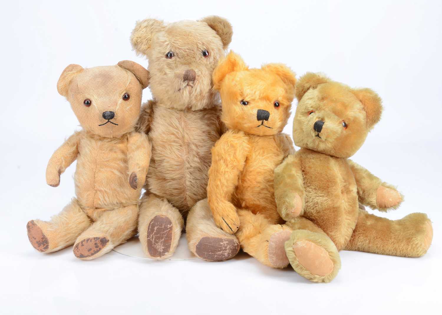 Lot 95 - Four post-war teddy bears