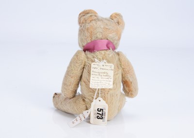 Lot 101 - ‘Pery’, a very rare Steevans Manufacturing Teddy Bear with button in ear, circa 1918