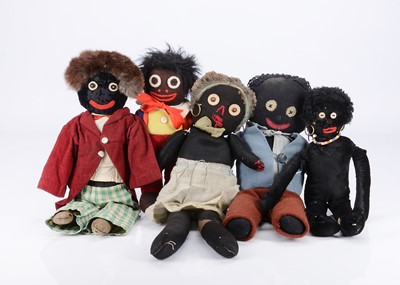 Lot 121 - Five English Gollies