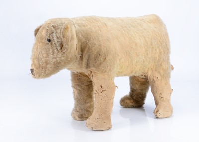 Lot 125 - A large mohair bear on all fours, probably British to restore