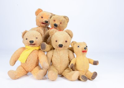 Lot 148 - Five post -war Speaking teddy bears