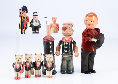 Lot 170 - A Japanese celluloid clockwork Popeye the sailor