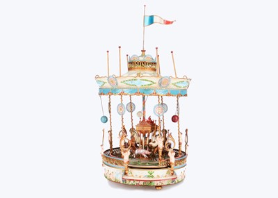 Lot 172 - A J.P. Hartmann tinsmith artist limited edition musical carousel, circa 1980