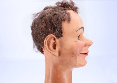 Lot 184 - A rare Leonard Insull papier-mâché ventriloquist boy puppet