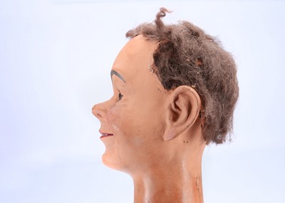 Lot 184 - A rare Leonard Insull papier-mâché ventriloquist boy puppet