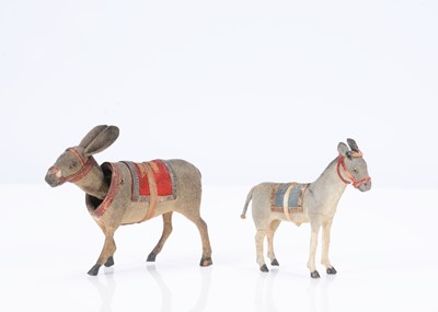 Lot 224 - A small German composition nodding donkey