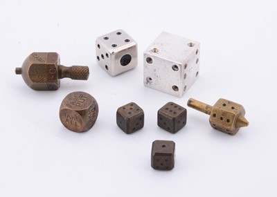 Lot 251 - Metal dice