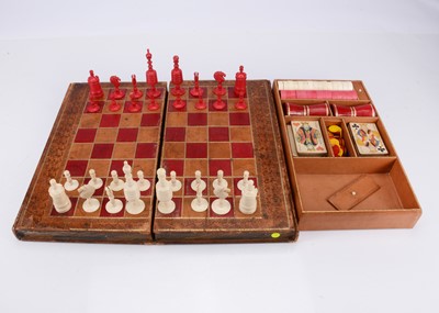 Lot 259 - A late 19th century games book box