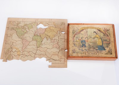 Lot 265 - A W. Peacock dissected puzzle ‘The World’