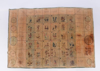 Lot 275 - An 18th century Gioco da tavolo Biribisso Italian gambling game