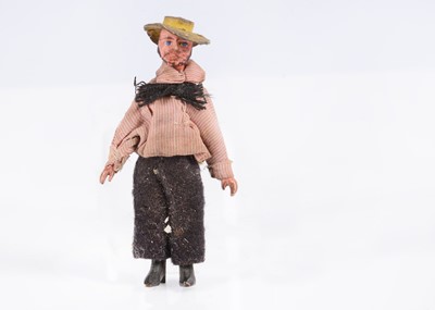 Lot 527 - An 19th century German composition headed sailor doll