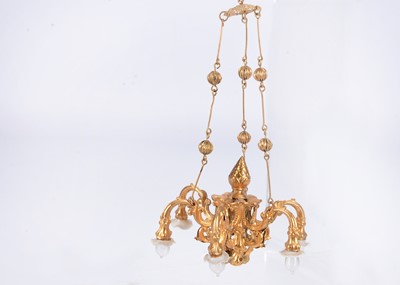Lot 541 - A rare large Erhard & Sohne gilt metal dolls’ house chandelier