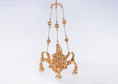 Lot 542 - A Erhard & Sohne gilt metal dolls’ house chandelier