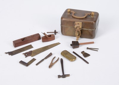 Lot 552 - Miniature woodworking tools, circa 1900