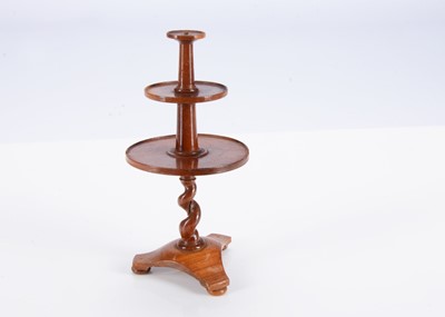 Lot 564 - A rare 19th century German turned wood dolls’ house dumb waiter