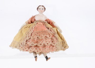 Lot 699 - A Simon & Halbig bisque shoulder-head dolls’ house doll