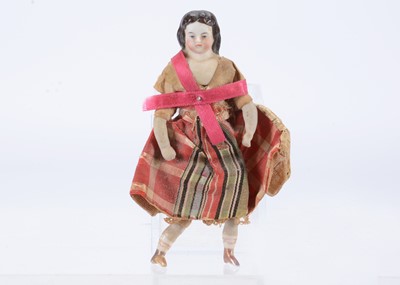 Lot 700 - A Simon & Halbig bisque shoulder-head dolls’ house doll